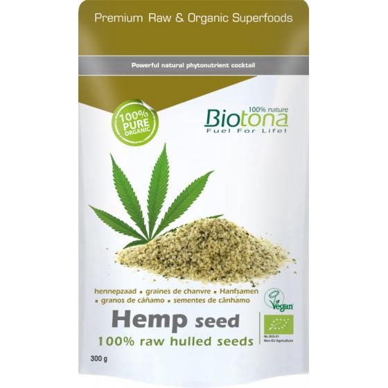 Hemp raw hulled seeds bio