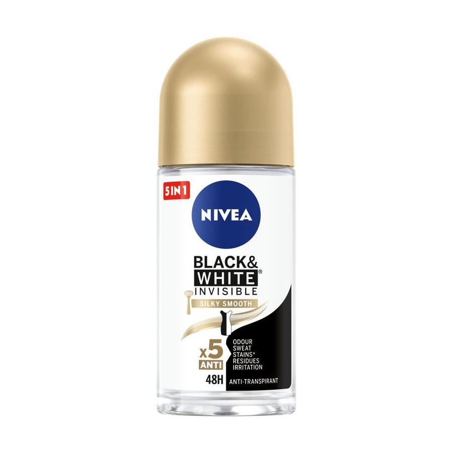 Deodorant black & white smooth roller