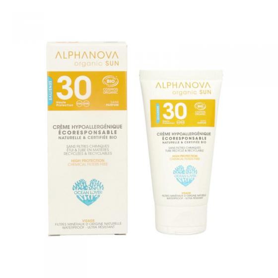 Sun creme bij zonne allergie en waterproof SPF30