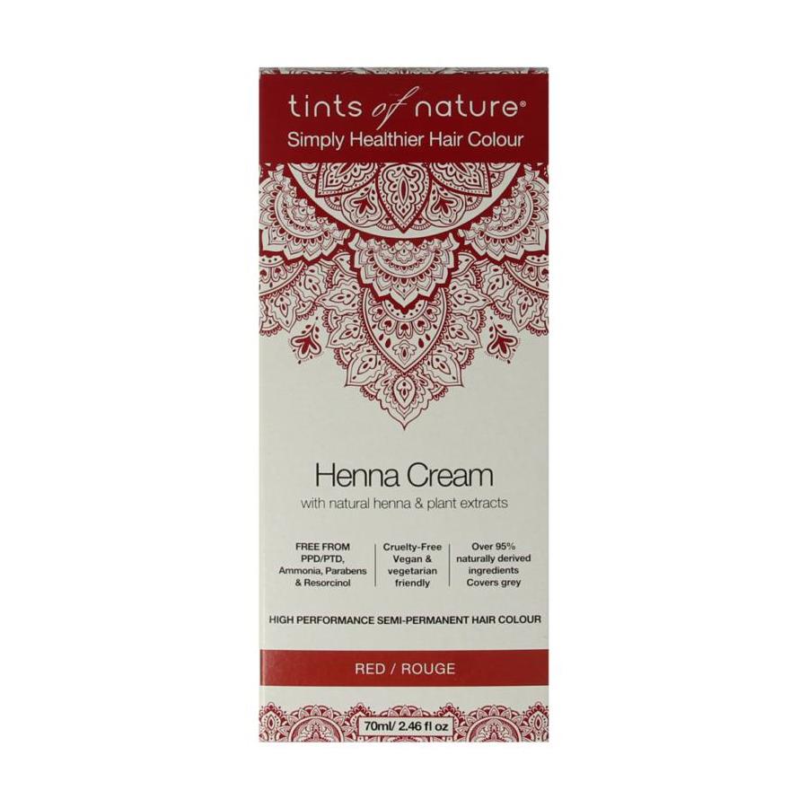 Henna cream red semi permanent