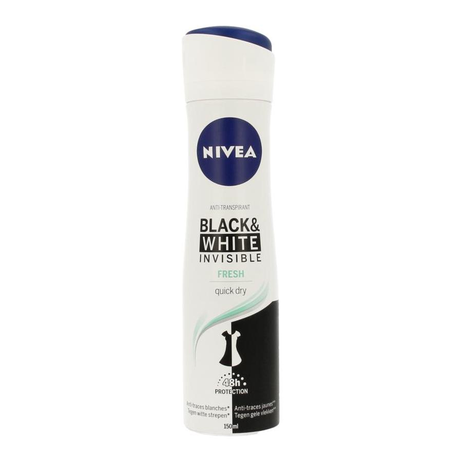 Deodorant spray invisible black & white fresh