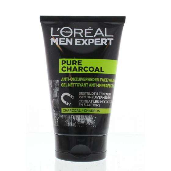 Men expert pure charcoal face wash