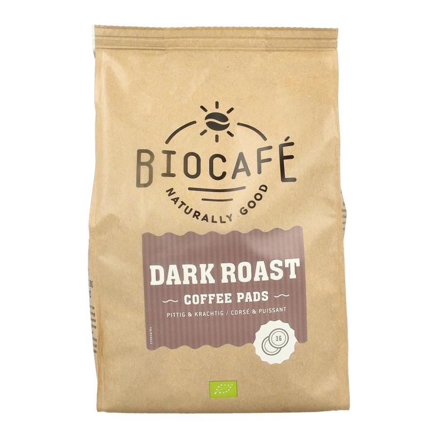 Coffee pads dark roast bio