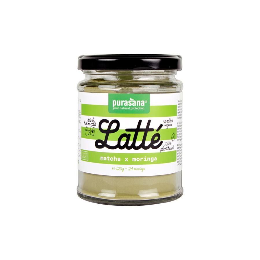 Latte matcha moringa vegan bio
