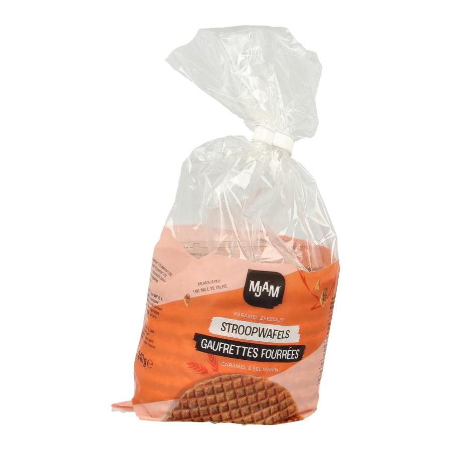 Stroopwafel karamel zeezout bio