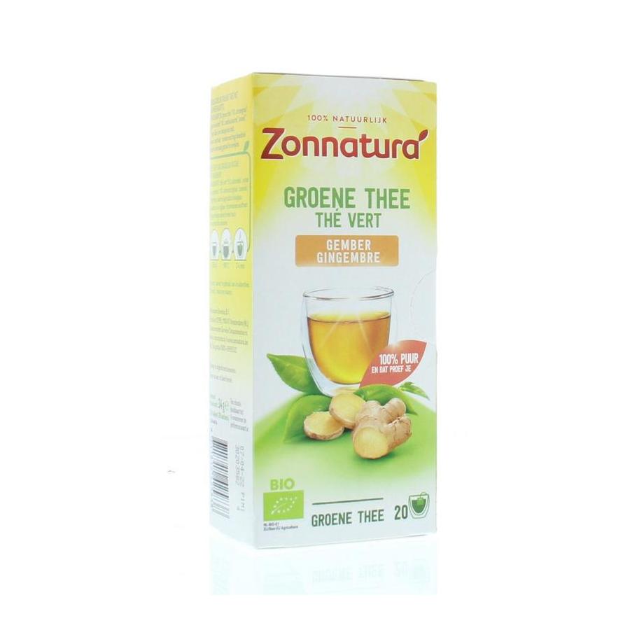 Groene thee gember bio