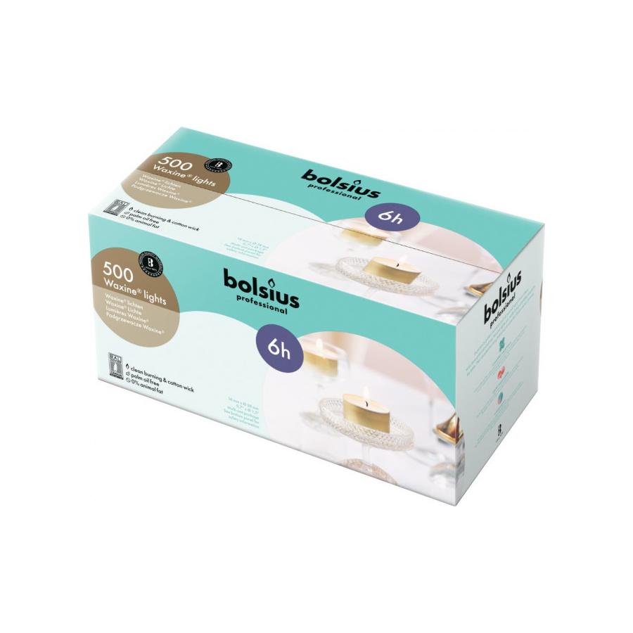 Waxinelicht 16/38 wit