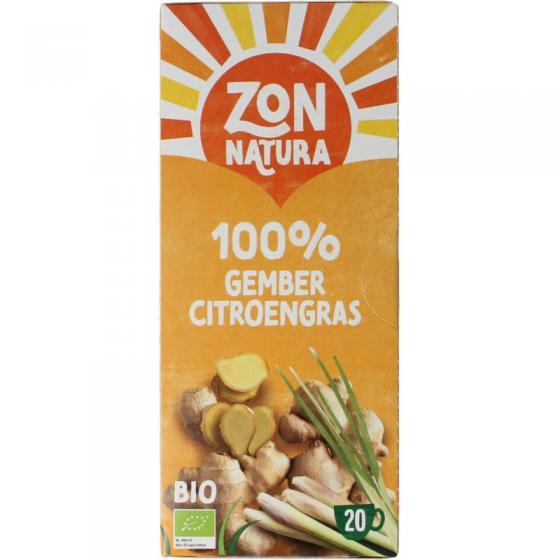 Gember citroengras thee bio