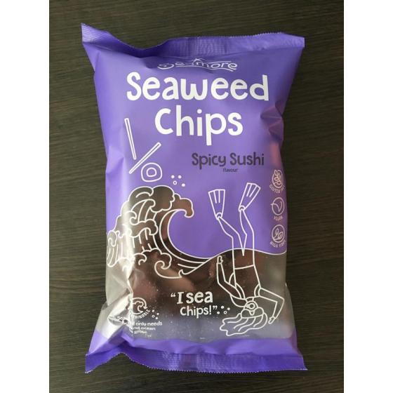 Zeewier tortilla chips spicy sushi