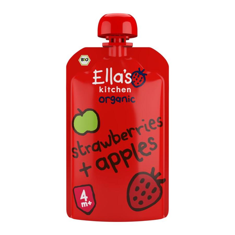 Strawberries and apples 4+ maanden bio