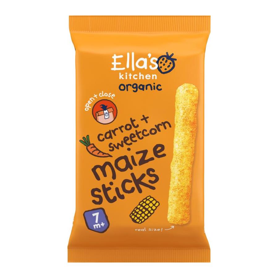 Maize sticks carrot sweetcorn 7+ maanden bio