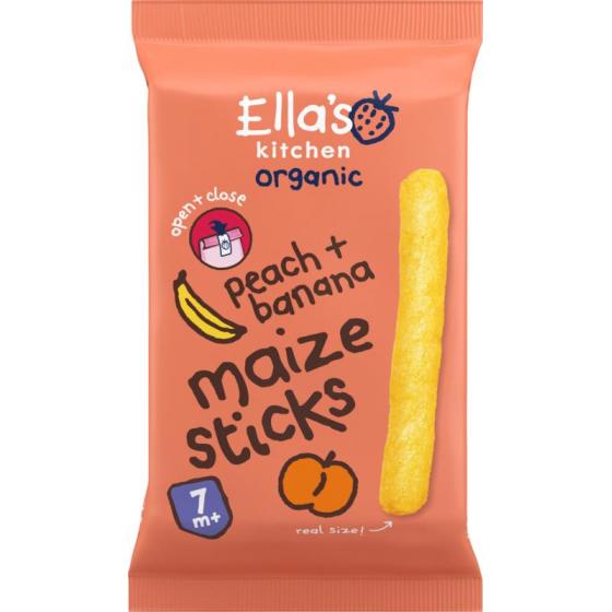 Maize sticks peach banana 7+ maanden bio