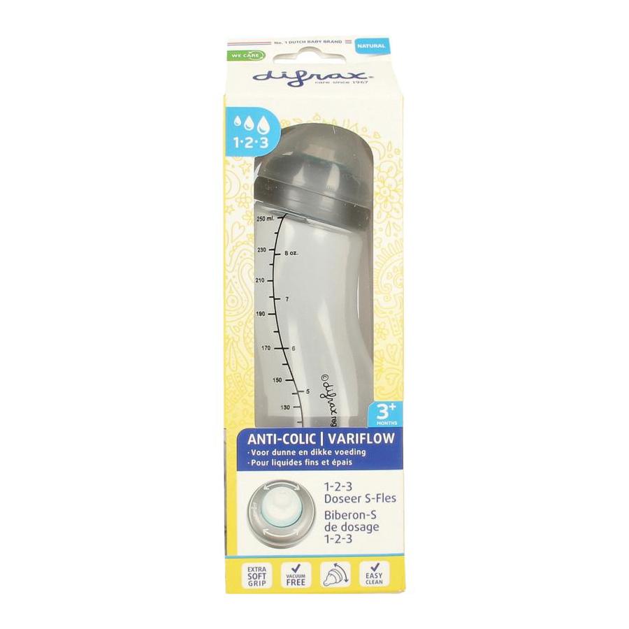 S-fles natural 1 2 3 doseer 250ml