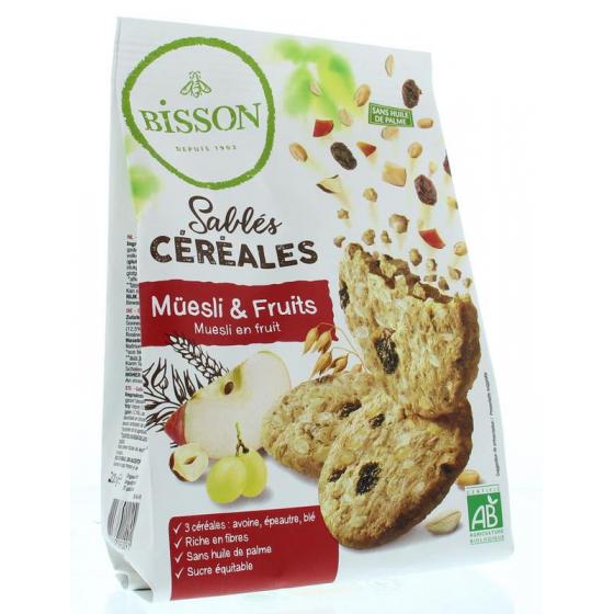 Zandkoekjes muesli & fruit bio