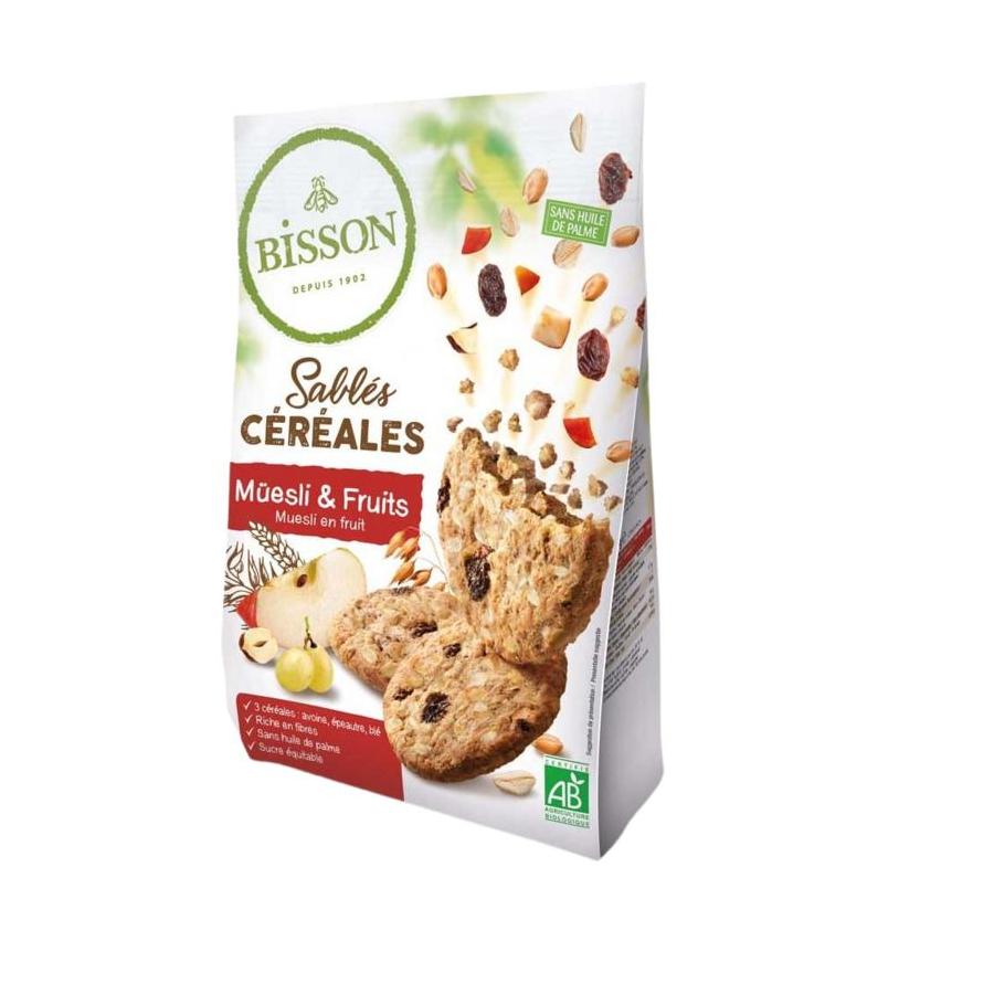 Zandkoekjes muesli & fruit bio