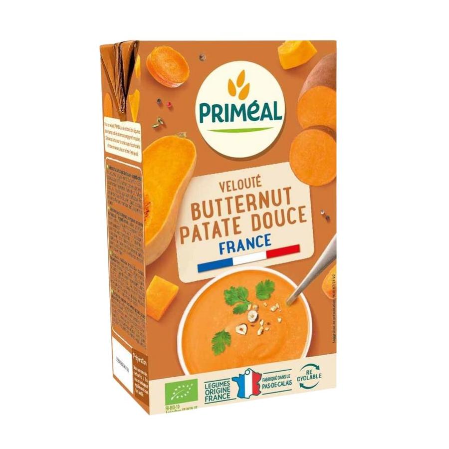 Soep flespompoen zoete aardappel bio