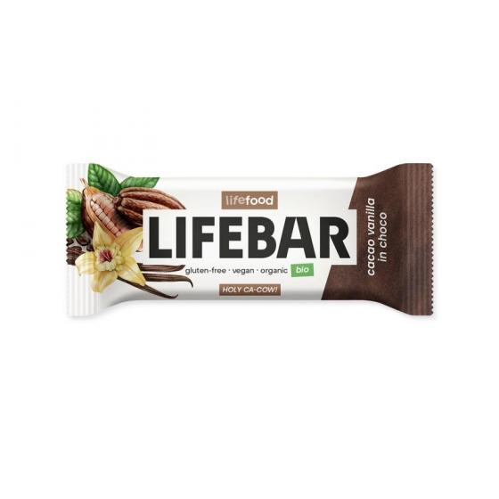 Lifebar inchoco chocolade vanille raw bio