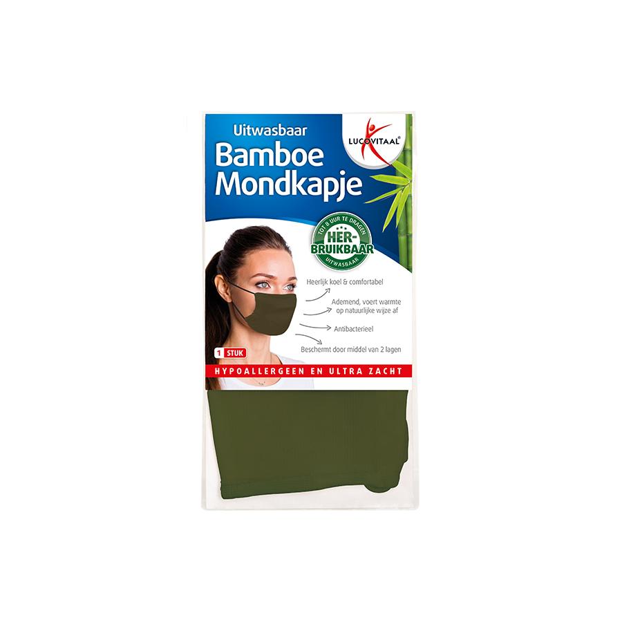 Bamboe mondkapje groen