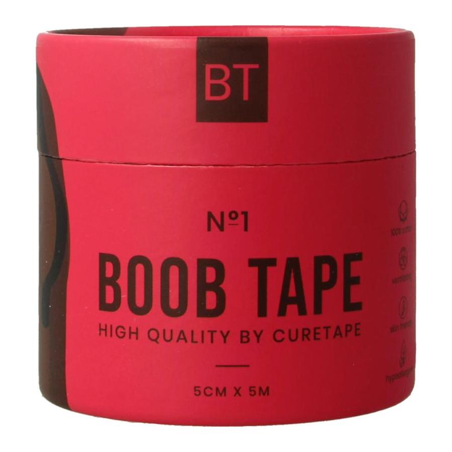 Boobtape no 1 incl. nipple covers - 5cm x 5m blac
