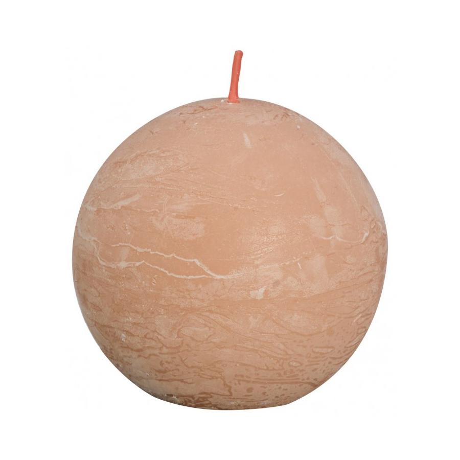 Rustiek bolkaars shine 76 misty pink