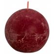 Rustiek bolkaars shine 76 velvet red