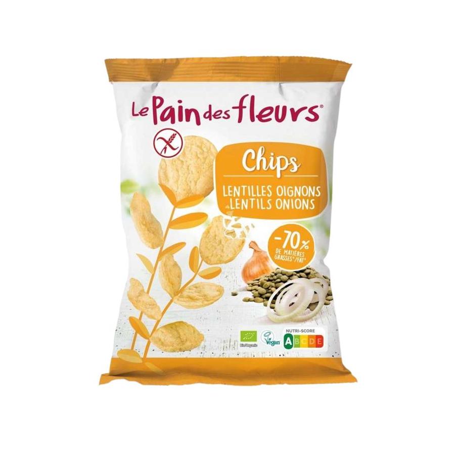 Chips met linzen en ui bio