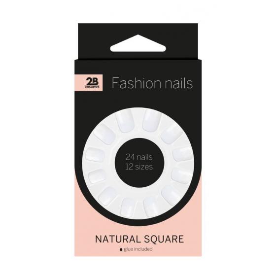 Nails natural square