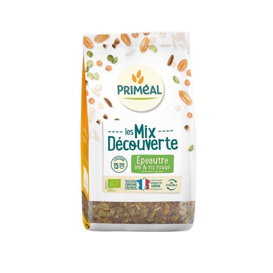 Granenmix tarwe spelt rode rijst bio