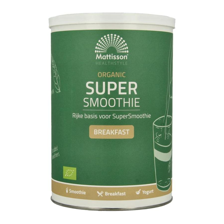 Organic supersmoothie breakfast bio
