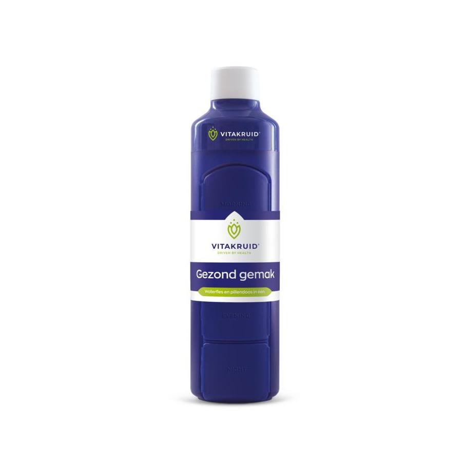 Waterfles met pillendoos 375ml