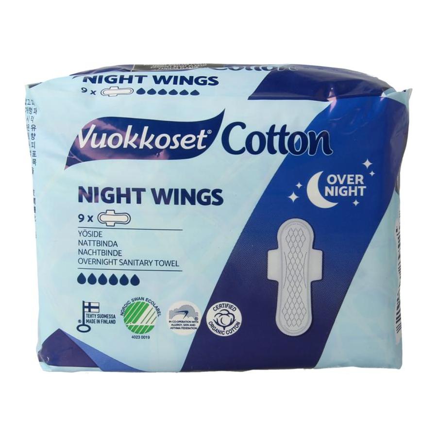 Maandverband nacht wings organisch katoen