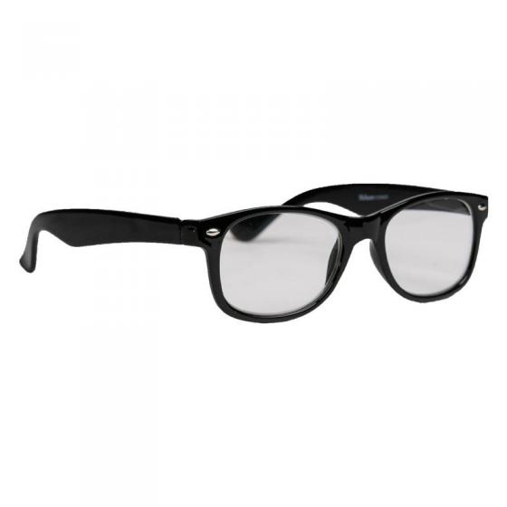 Leesbril wayfarer glans zwart +2.00