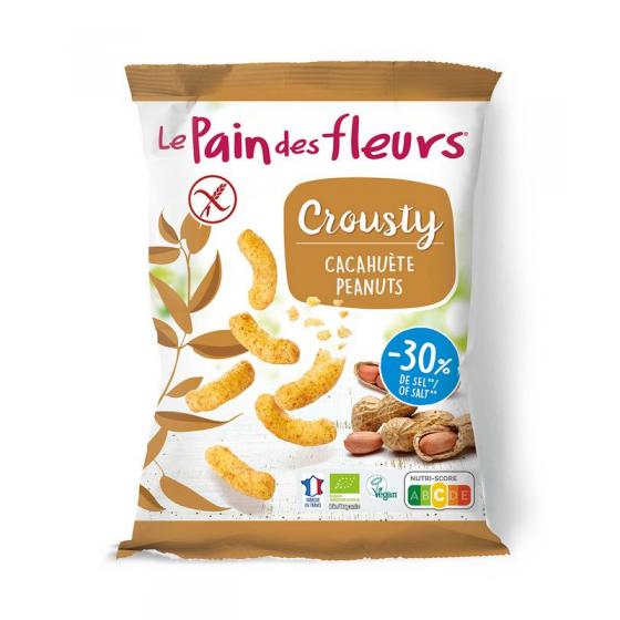 Chips gepoft pinda -30% zout bio glutenvrij vegan