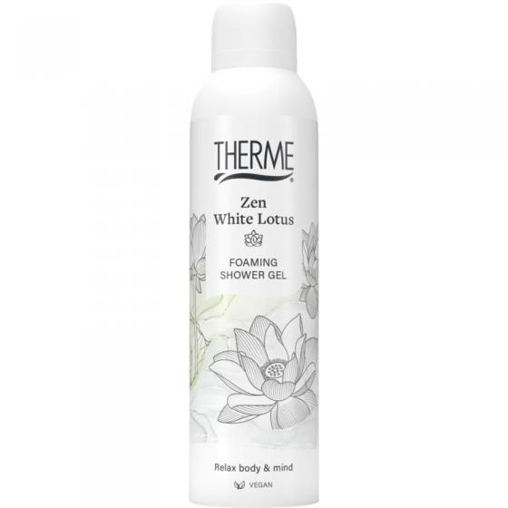 Zen white lotus foaming shower gel