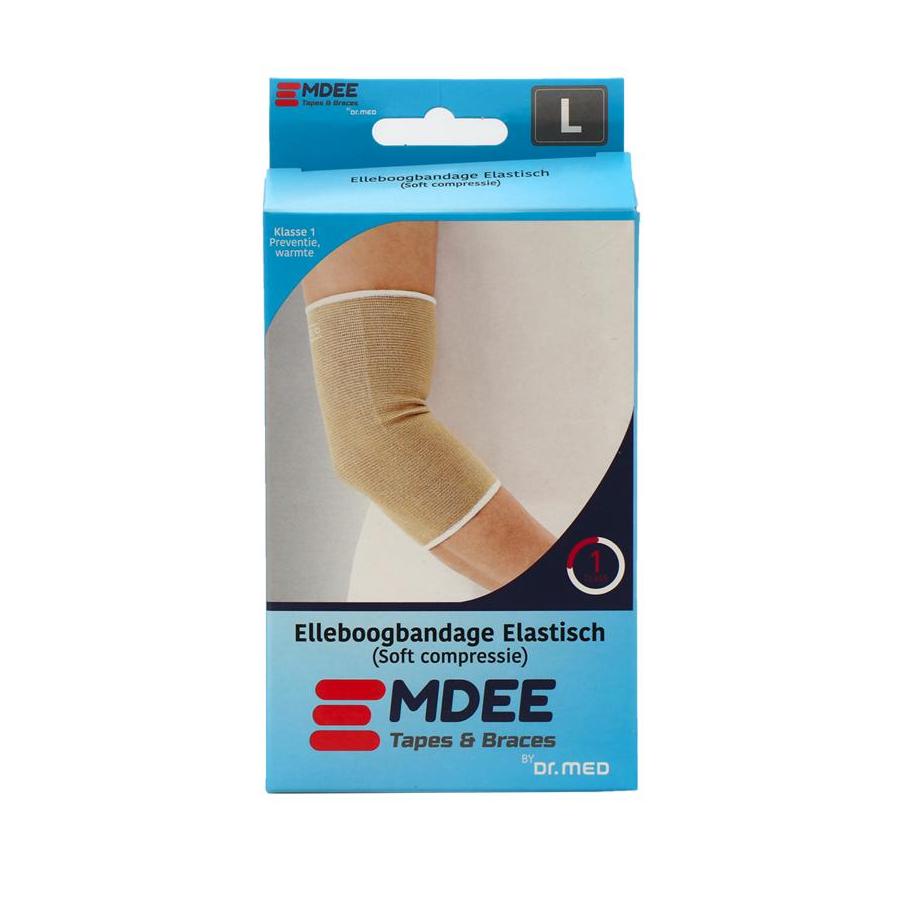 Elastic support elleboog maat L huidskleur