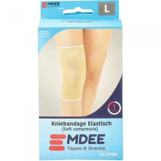 Elastic support knie maat L huidskleur