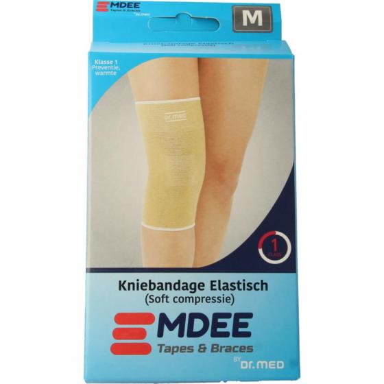 Elastic support knie maat M huidskleur