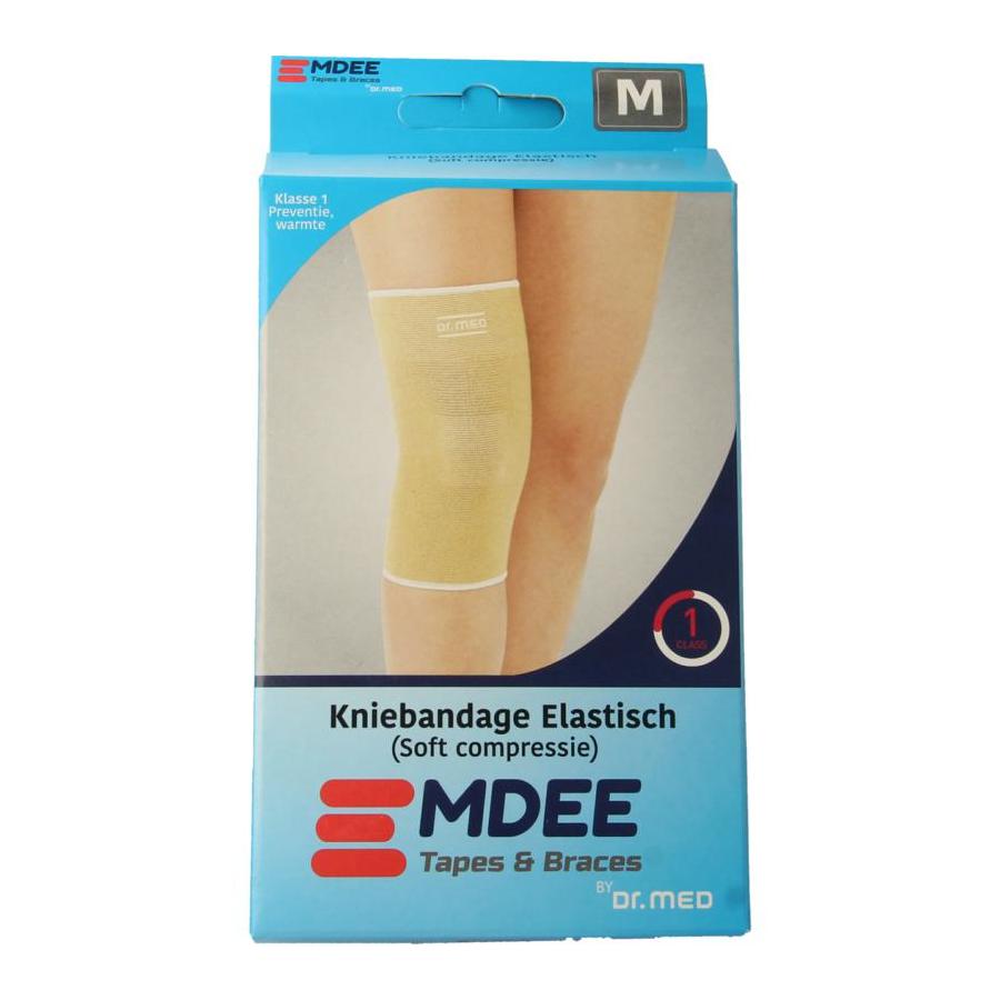 Elastic support knie maat M huidskleur