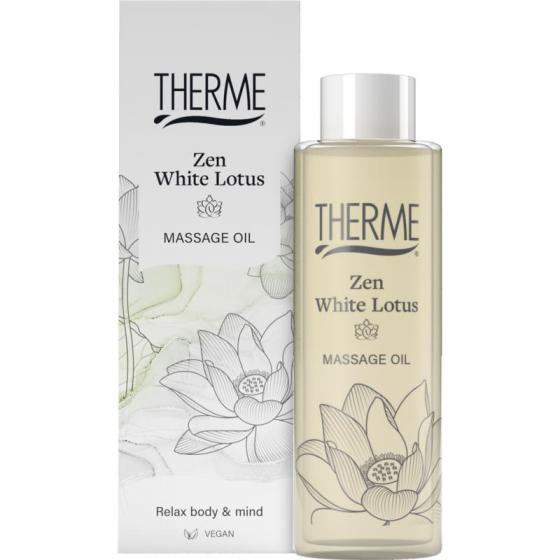 Zen white lotus massage oil