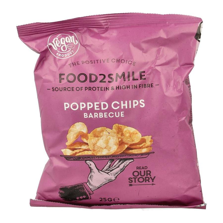 Popped chips barbeque