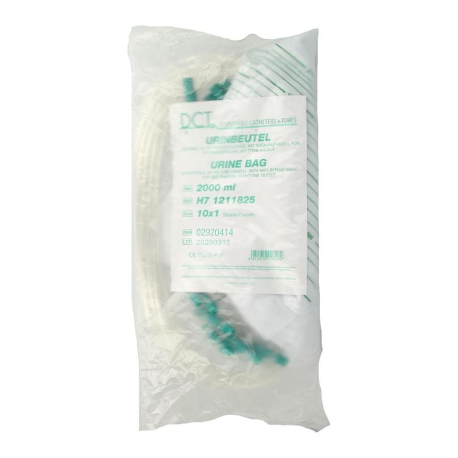 DCT Urinebedzak 2 liter + slang 90cm