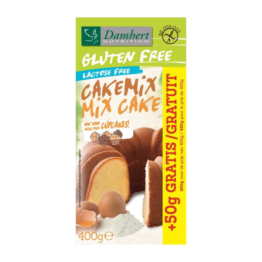 Cakemix glutenvrij met 50 gram gratis