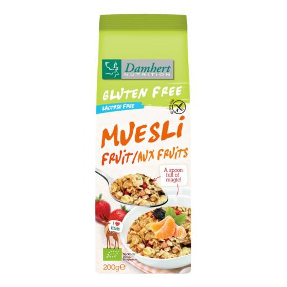 Muesli fruit noten glutenvrij bio