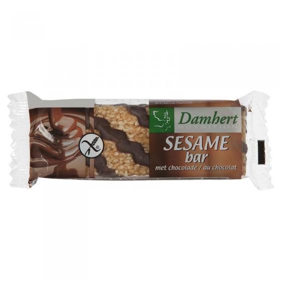 Sesambar chocolade glutenvrij