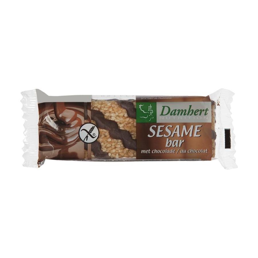Sesambar chocolade glutenvrij