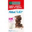 Chocoladetablet melk minder suikers