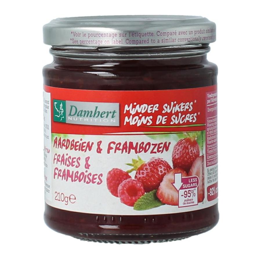 Confituur aardbei/framboos low carb