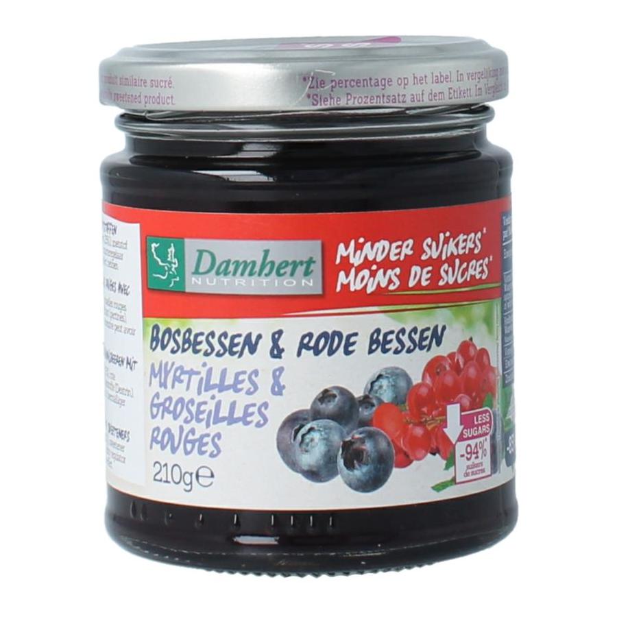 Confituur bosbes/rode bes low carb