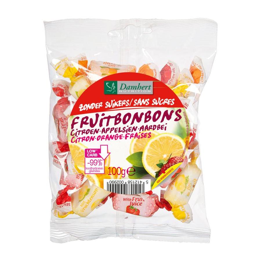 Fruitbonbons zonder suiker