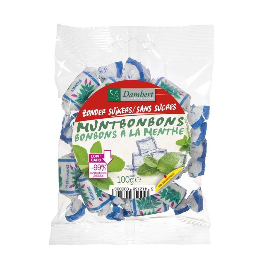 Muntbonbons zonder suiker